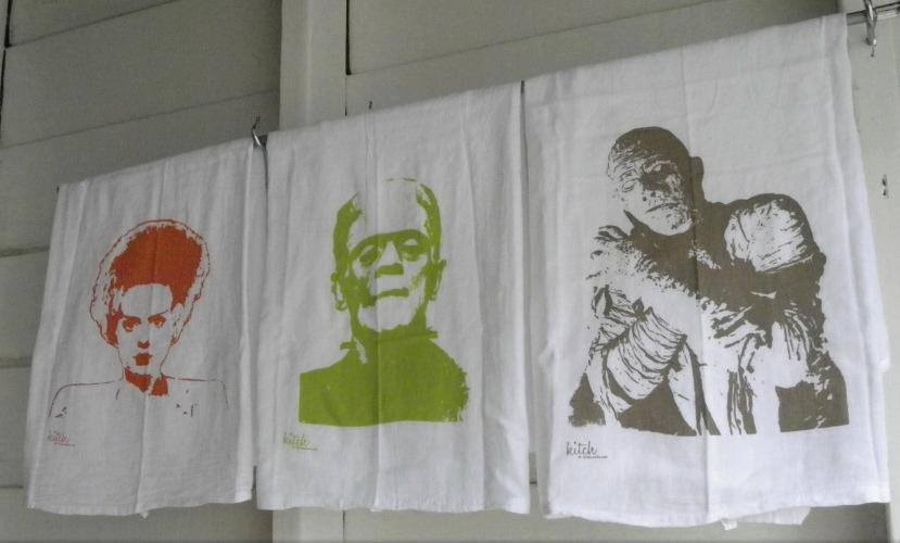 Classc Movie Monster Set of Tea Towels
