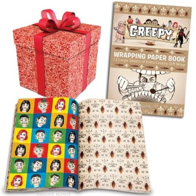 Creepy Wrapping Paper Book