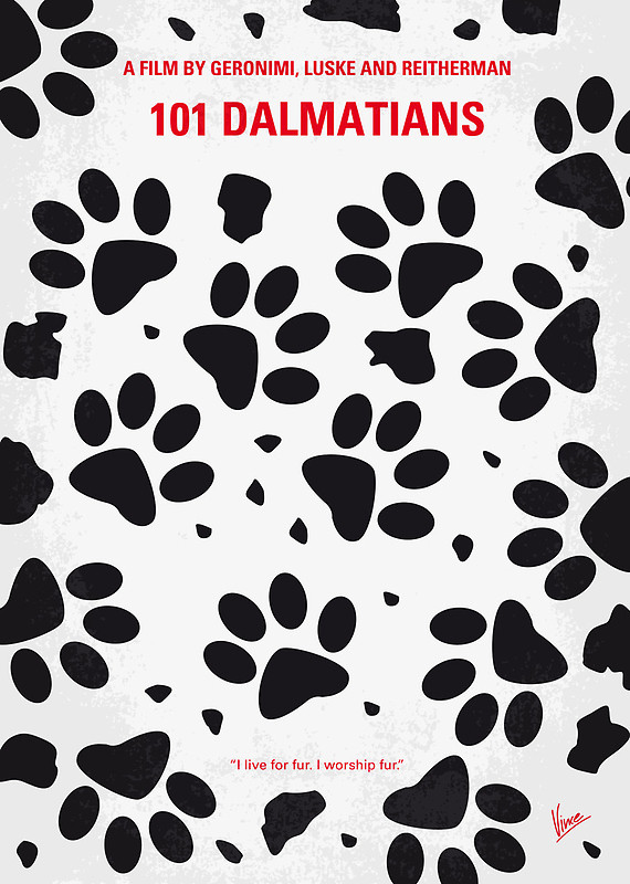 My 101 Dalmatians minimal movie poster