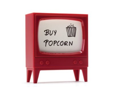 Red Telly Memo Holder