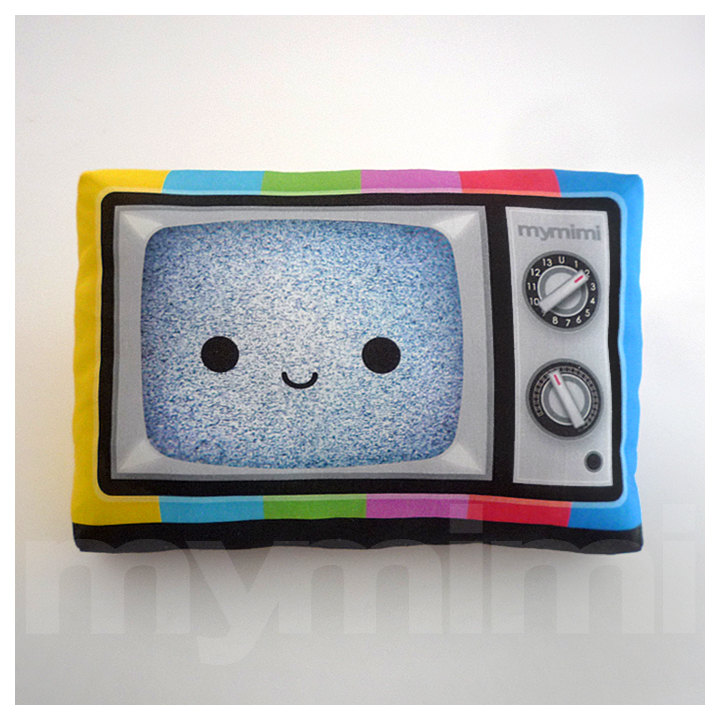 Retro TV Pillow