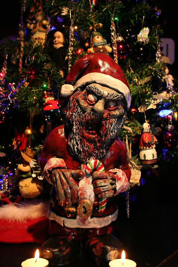 Santa Corpse - Christmas Zombie Gnome Decoration