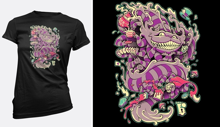 CheshireDragon-Women_s-Regular-Fit-T-Shirt-Black_1024x1024-horz